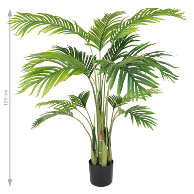 Palm artificial H120cm Kentia cu 15 frunze