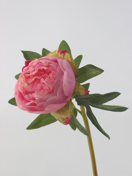 Bujor artificial H75 cm HO roz