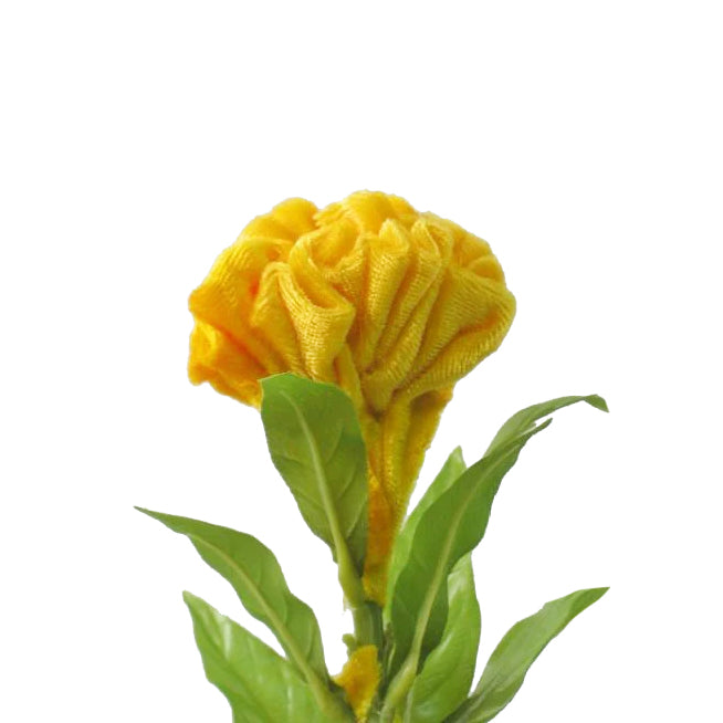 Celosia artificiala D7x6xH60 cm HO galben