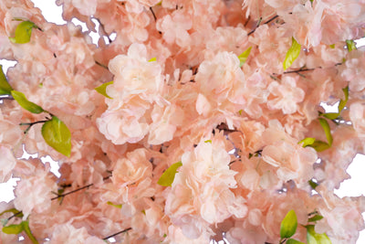 Crenguta artificiala de cires 4 ramuri cu flori H100 cm. roz
