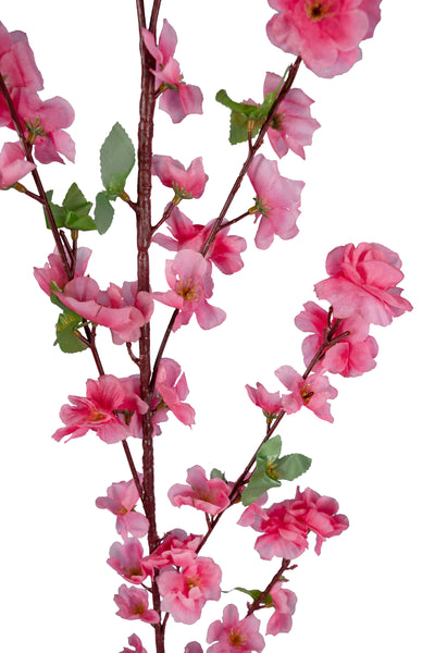 Crenguta artificiala de piersic cu flori H125 cm. roz