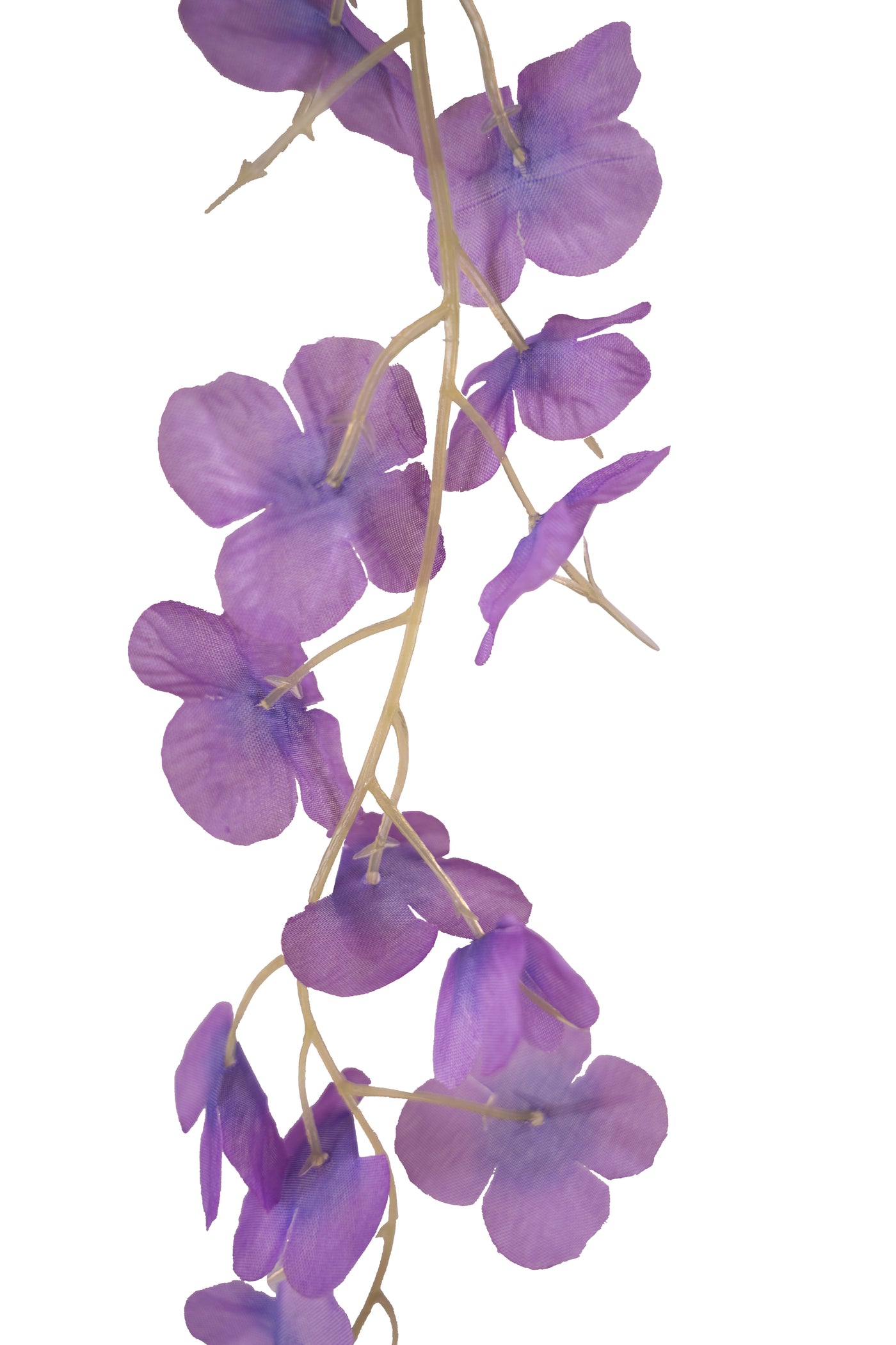 Wisteria artificiala cu flori mov liliac pe 3 ramuri H100 cm