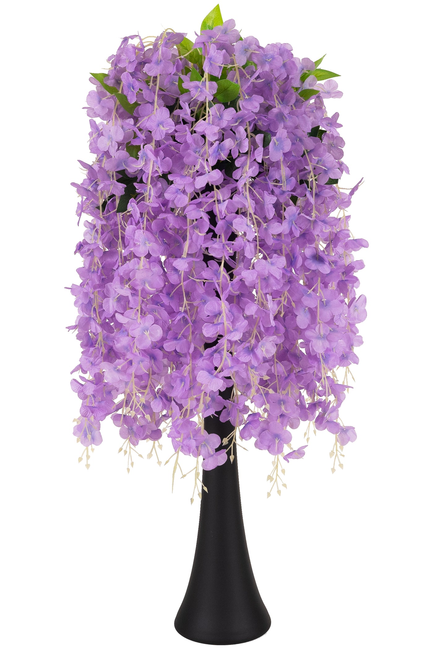 Wisteria artificiala cu flori mov liliac pe 3 ramuri H100 cm