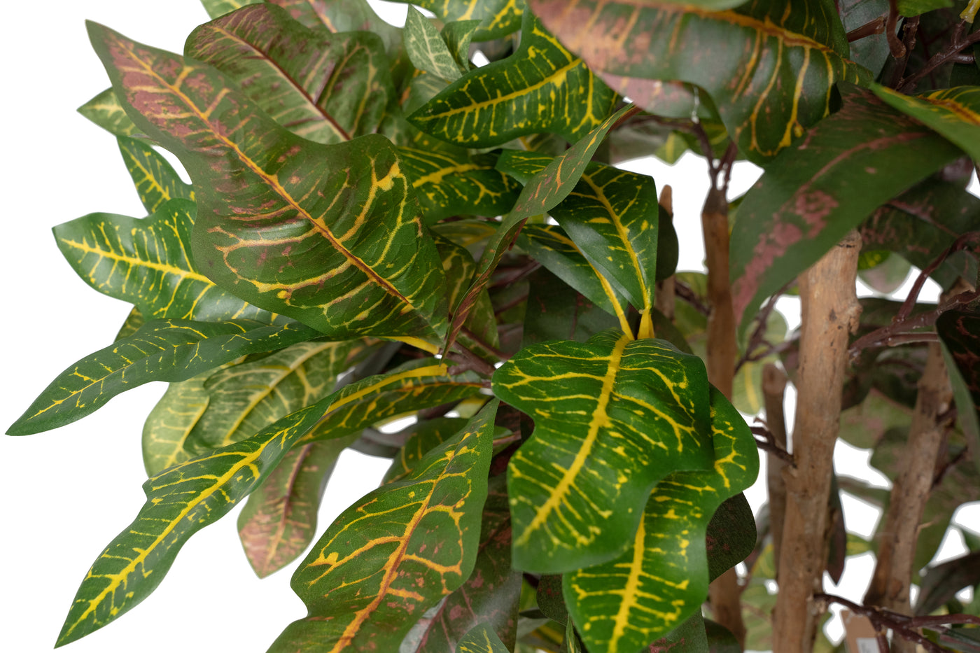 Copac artificial H100cm Croton petra cu 132 frunze