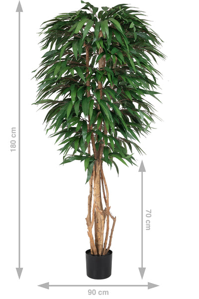 Copac artificial H180cm Ficus longifolia cu 864 frunze