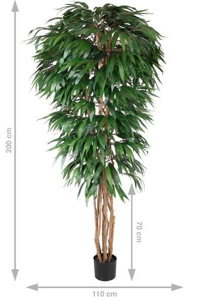 Copac artificial H200cm Ficus longifolia cu 1188 frunze