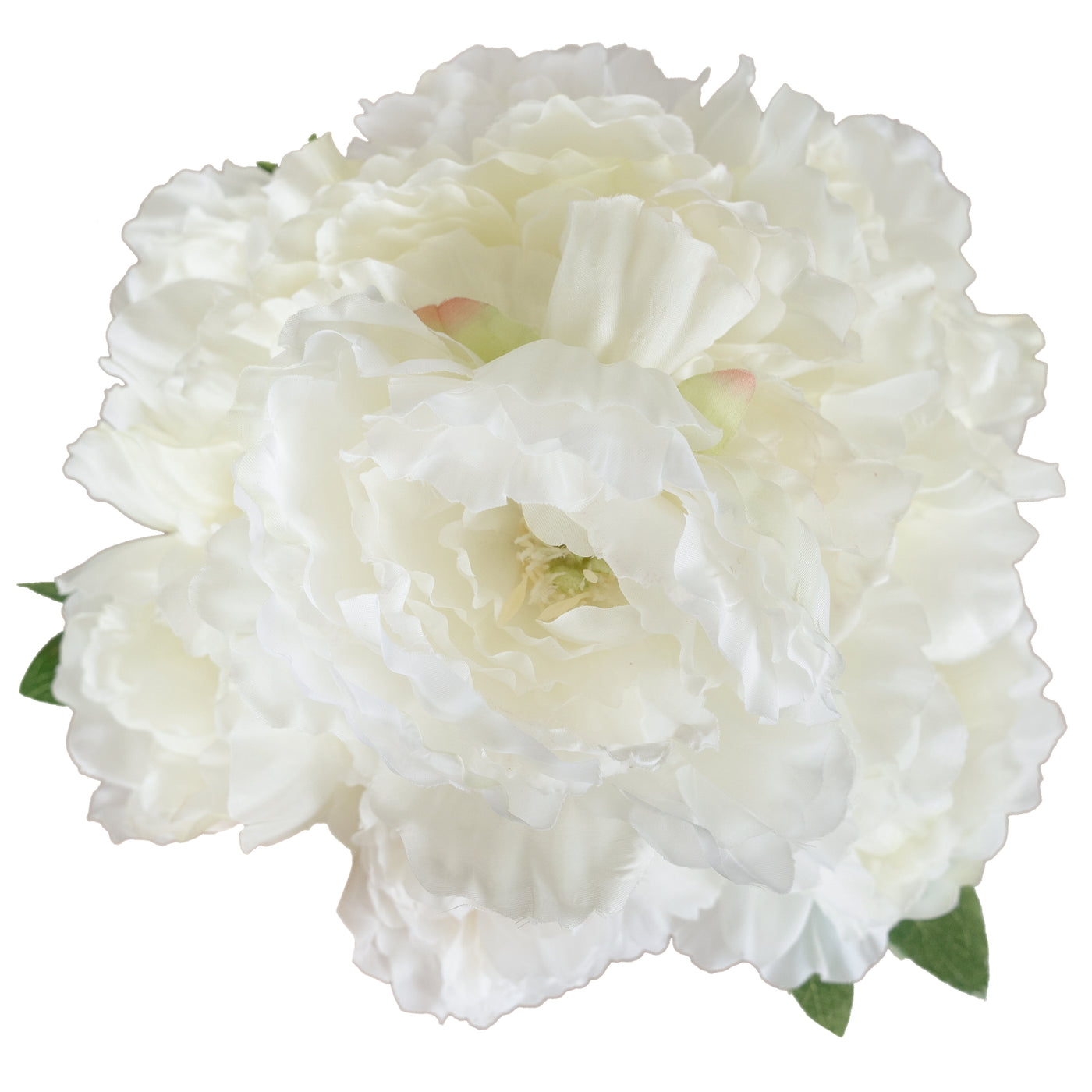 Buchet cu flori artificiale albe de Bujori H33 cm HO