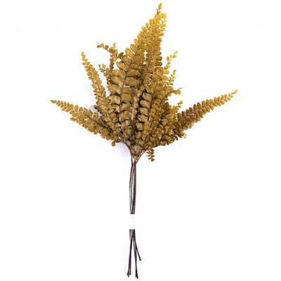 Frunze conservate de feriga Fougere H15-25 cm. caramiziu