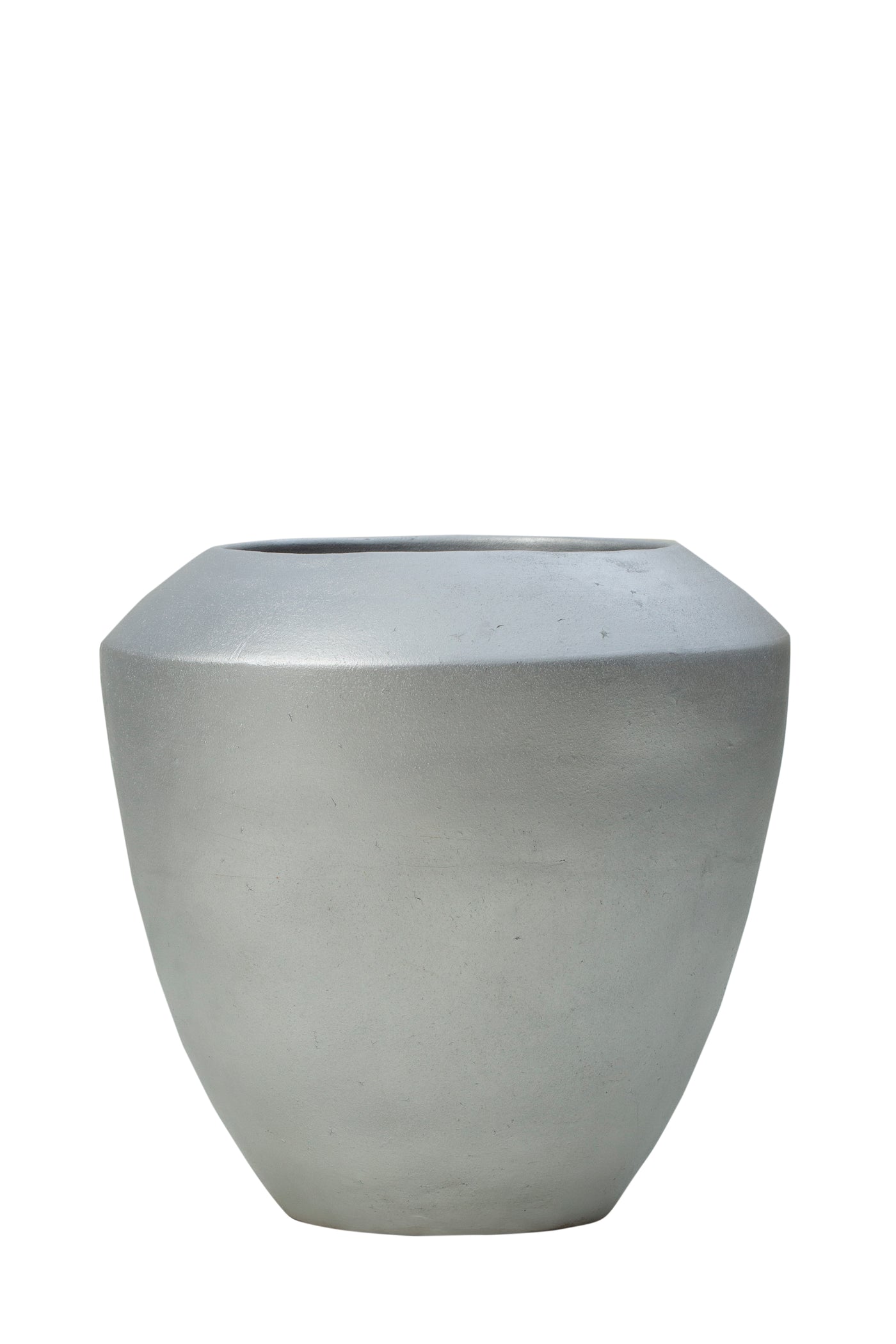Ghiveci flori D50xH50 cm ceramic Coppa, argintiu