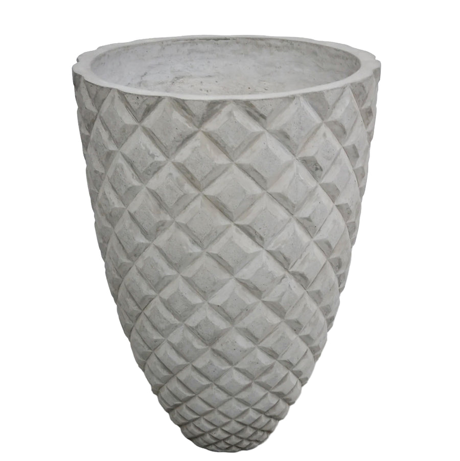 Ghiveci Diamante D75XH105 cm gri ciment