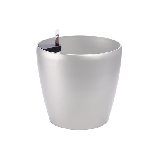 Ghiveci inteligent H50.5xD47.5 cm RobertoRossi Clasic argintiu