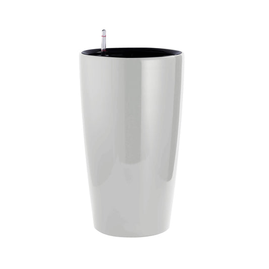 Ghiveci inteligent H56.3xD32.5 cm RobertoRossi Rondo argintiu