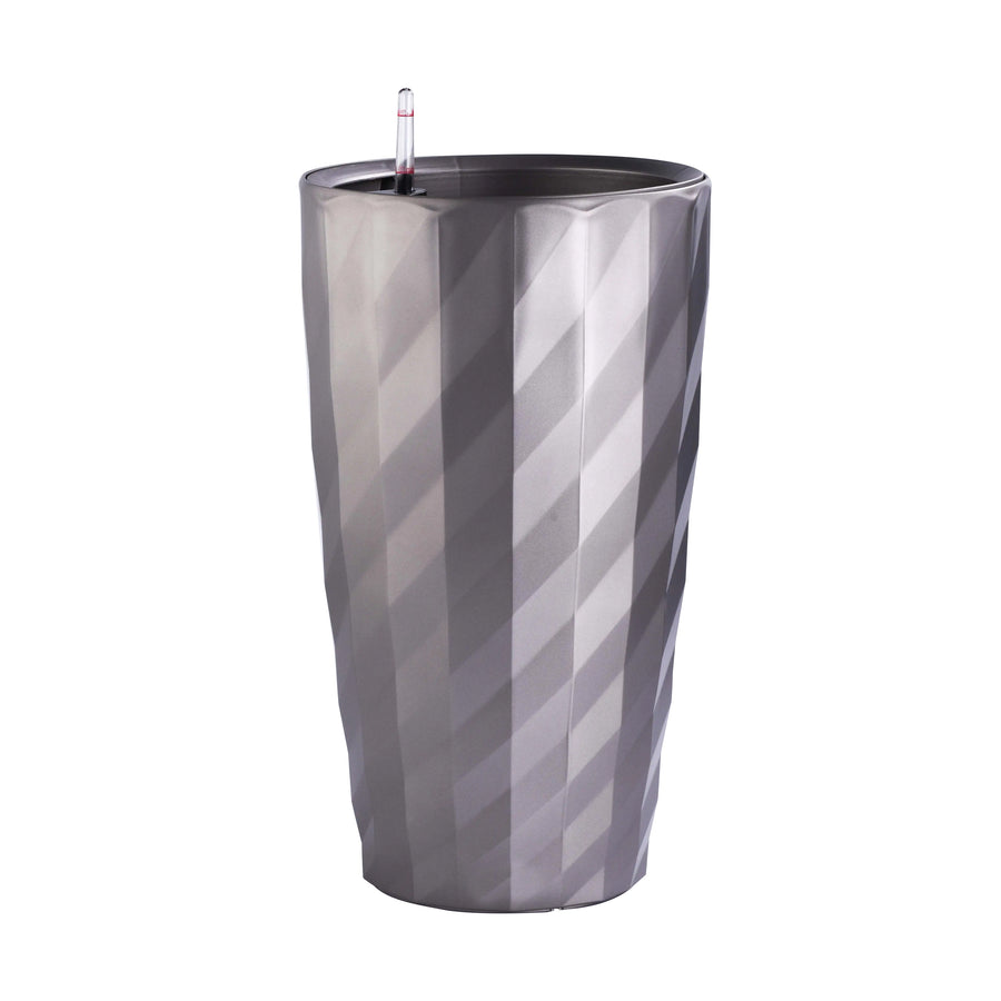 Ghiveci inteligent H56.7xD31.8 cm RobertoRossi Diamante gri