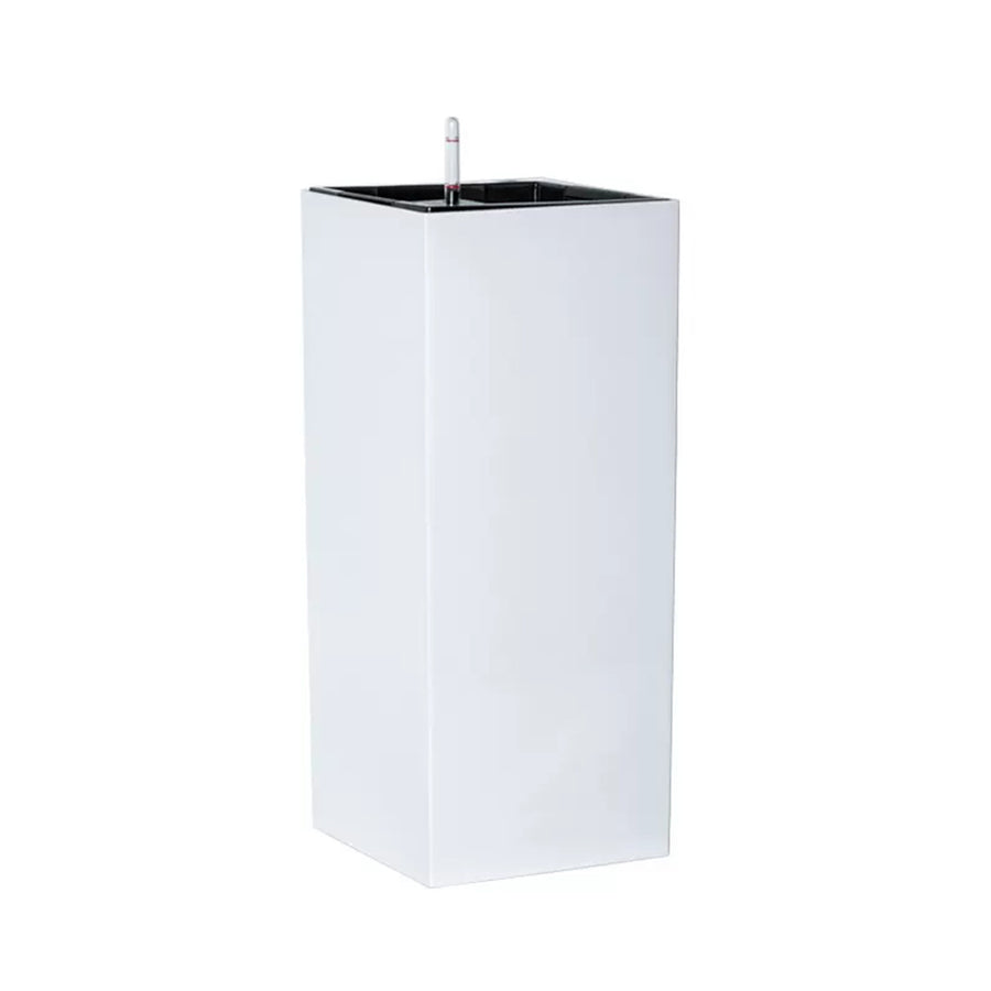 Ghiveci inteligent H66x28x28 cm RobertoRossi Column alb lucios