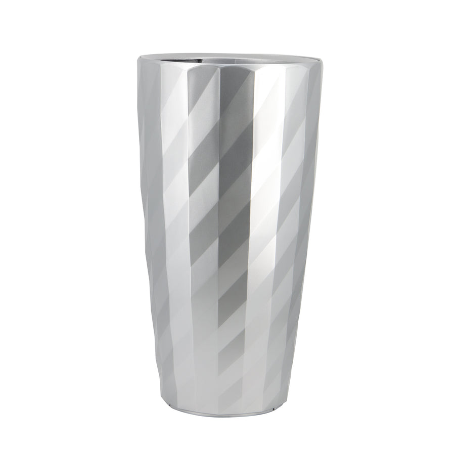 Ghiveci inteligent H75.6xD39.4 cm RobertoRossi Diamante argintiu