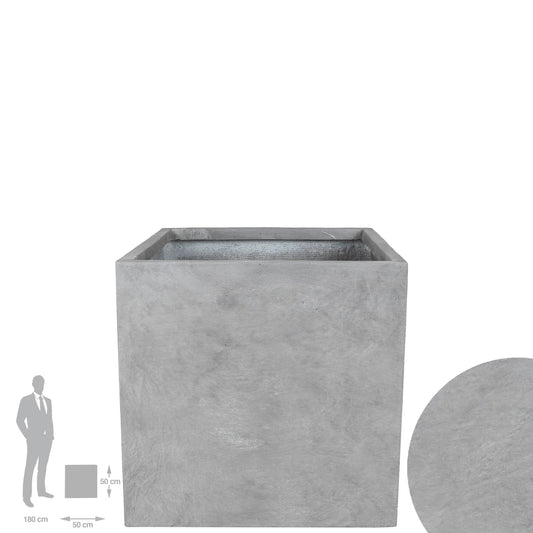 Ghiveci plante 50x50x50 cm gri