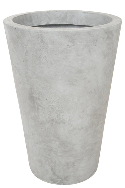 Ghiveci flori D32xH45 cm, gri ciment