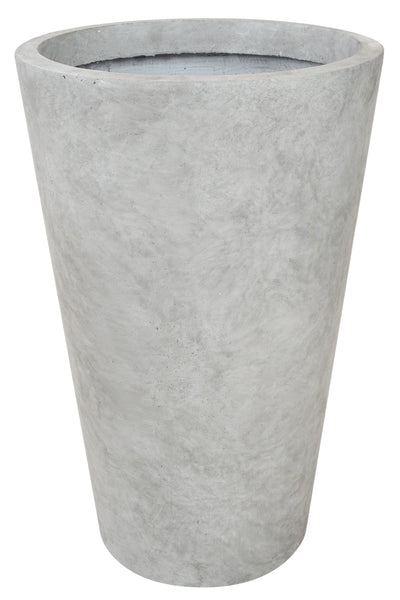 Ghiveci flori D40xH61 cm, gri ciment