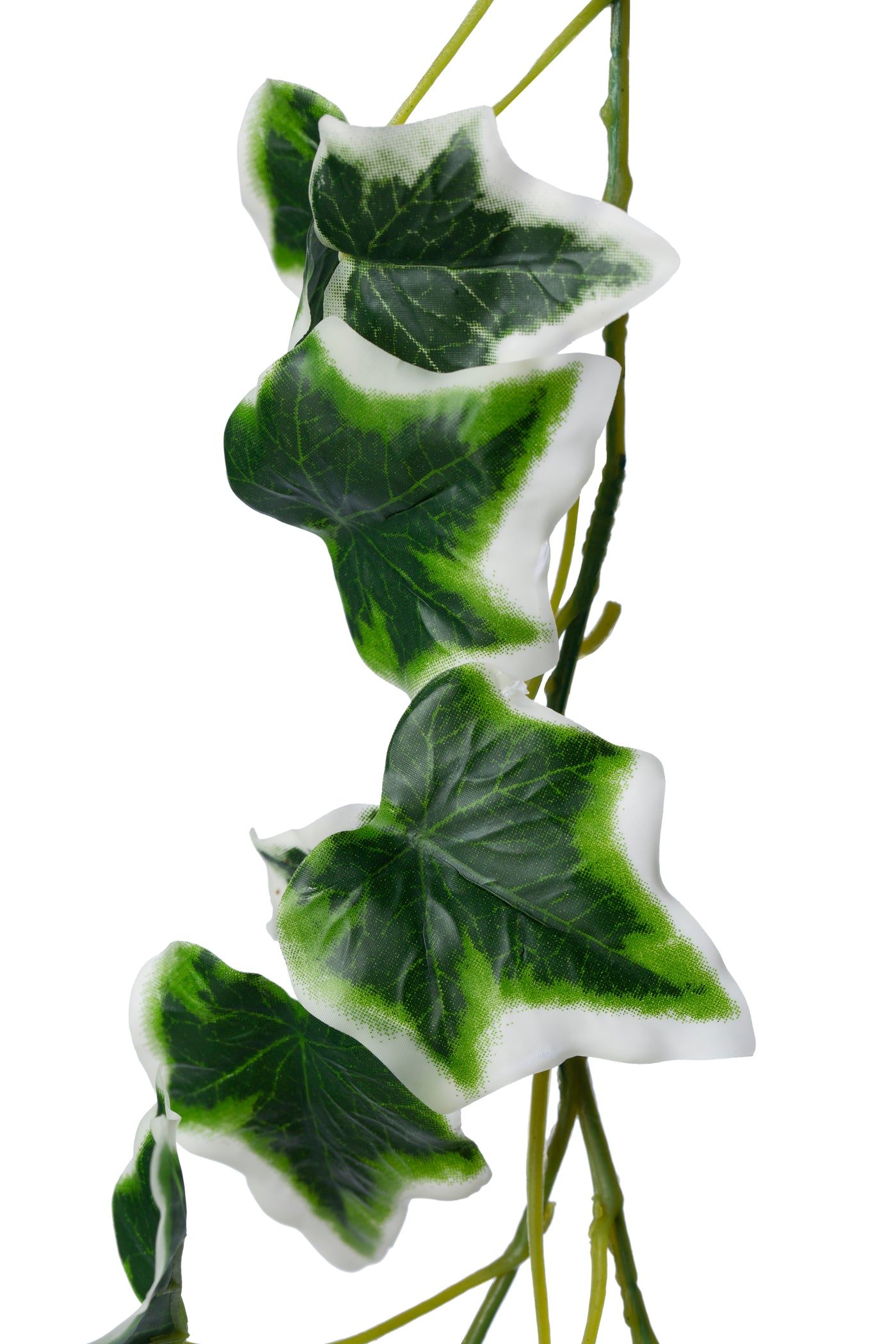 Iedera artificiala H150cm cu frunze verde cu alb pentru exterior cu protectie UV
