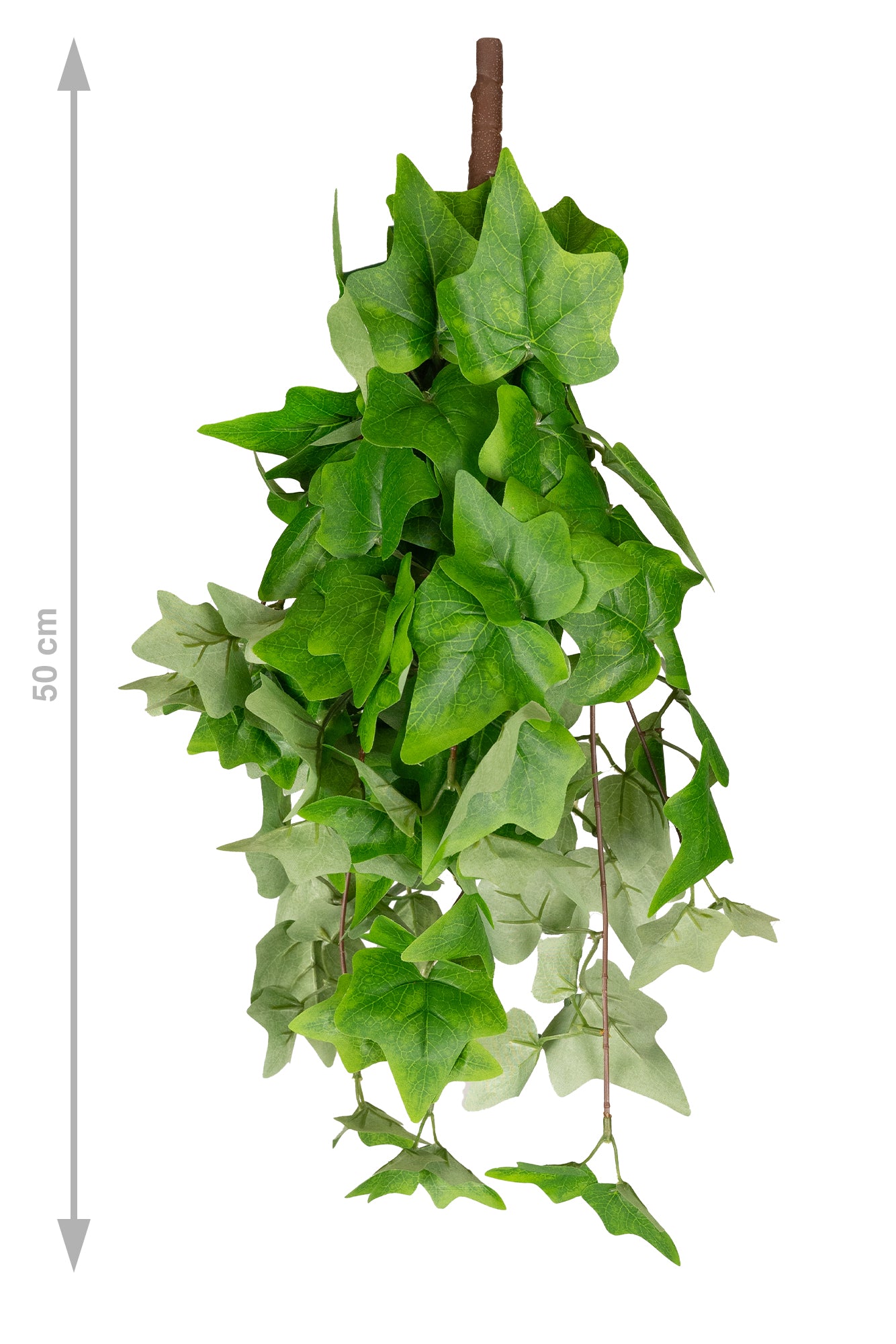 Iedera artificiala H50cm cu 128 frunze verde deschis
