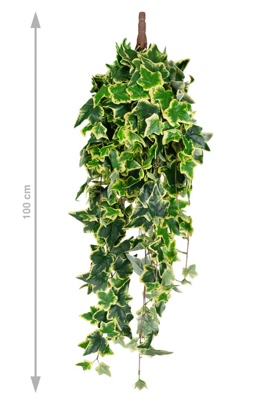 Iedera artificiala H90cm cu 352 frunze verde cu galben