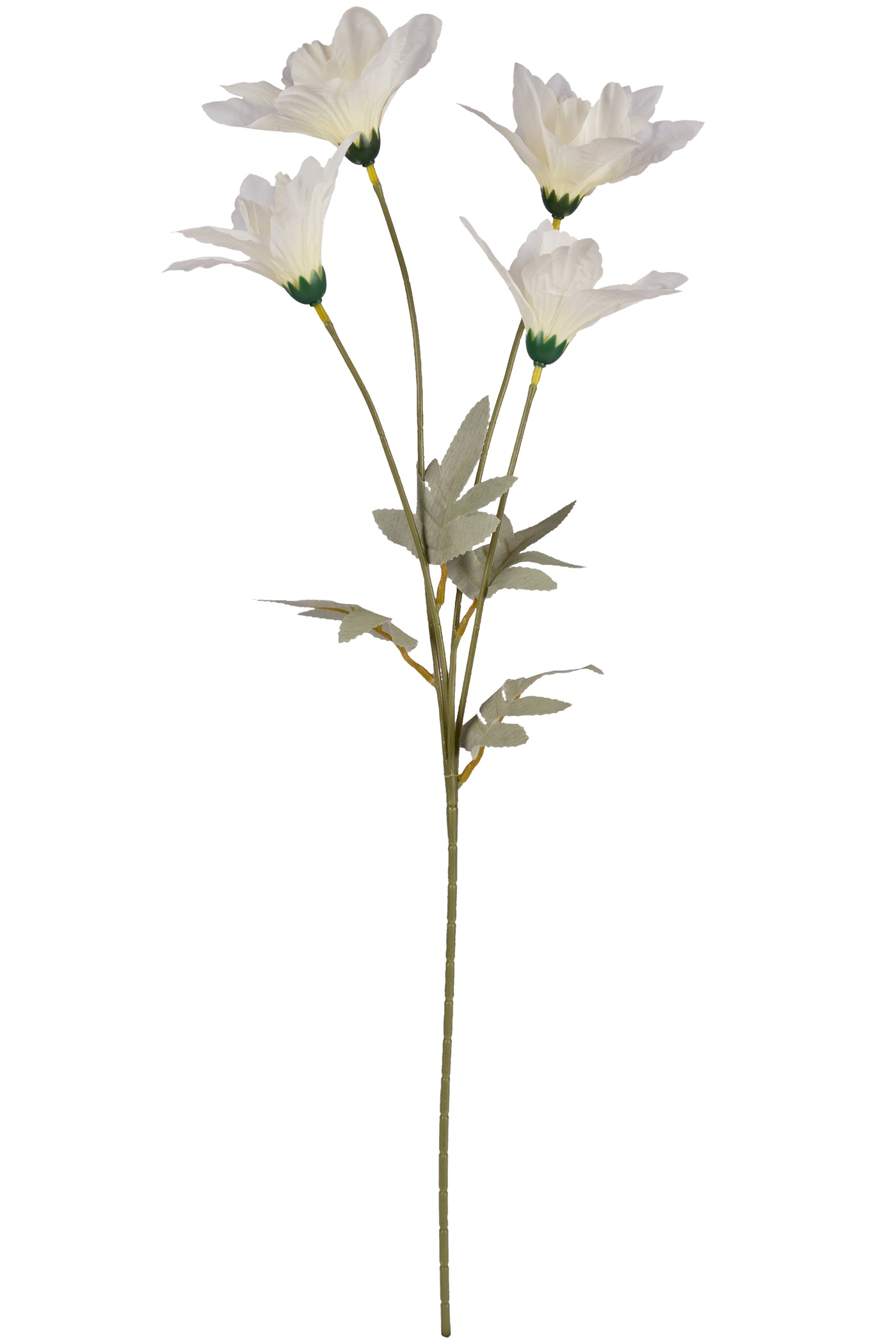 Narcisa artificiala cu 4 flori albe  D20xH60 cm