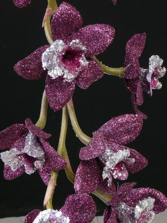 Orhidee artificiala mov Cymbidium Xmas D8x7xH80 cm