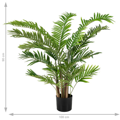 Palm artificial H90cm Areca cu 525 frunze