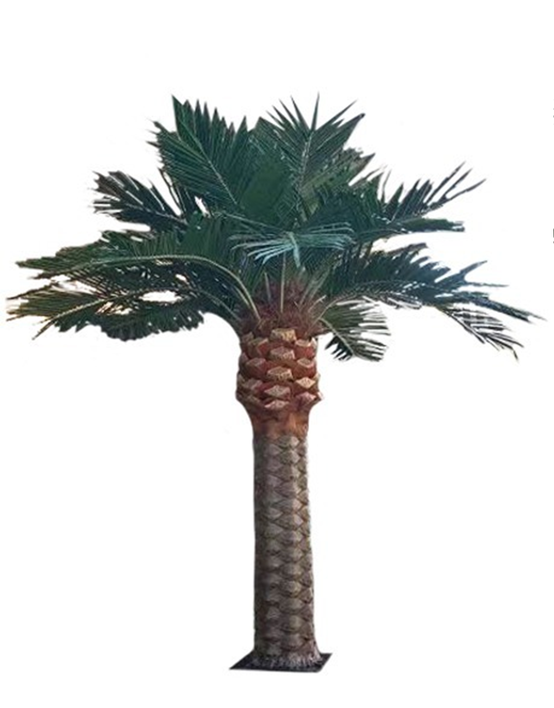 Palm artificial H450cm Canary Date, coroana D450cm cu protectie UV