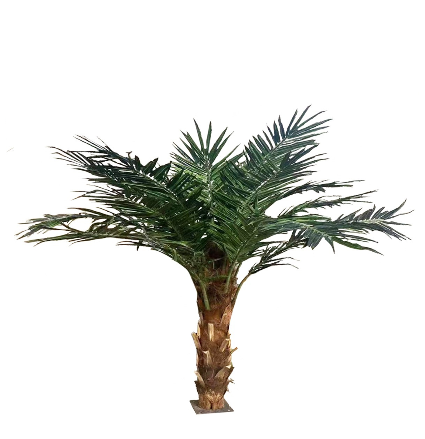 Palm artificial H240cm Phoenix exotic cu trunchi natural, coroana D350cm cu protectie UV