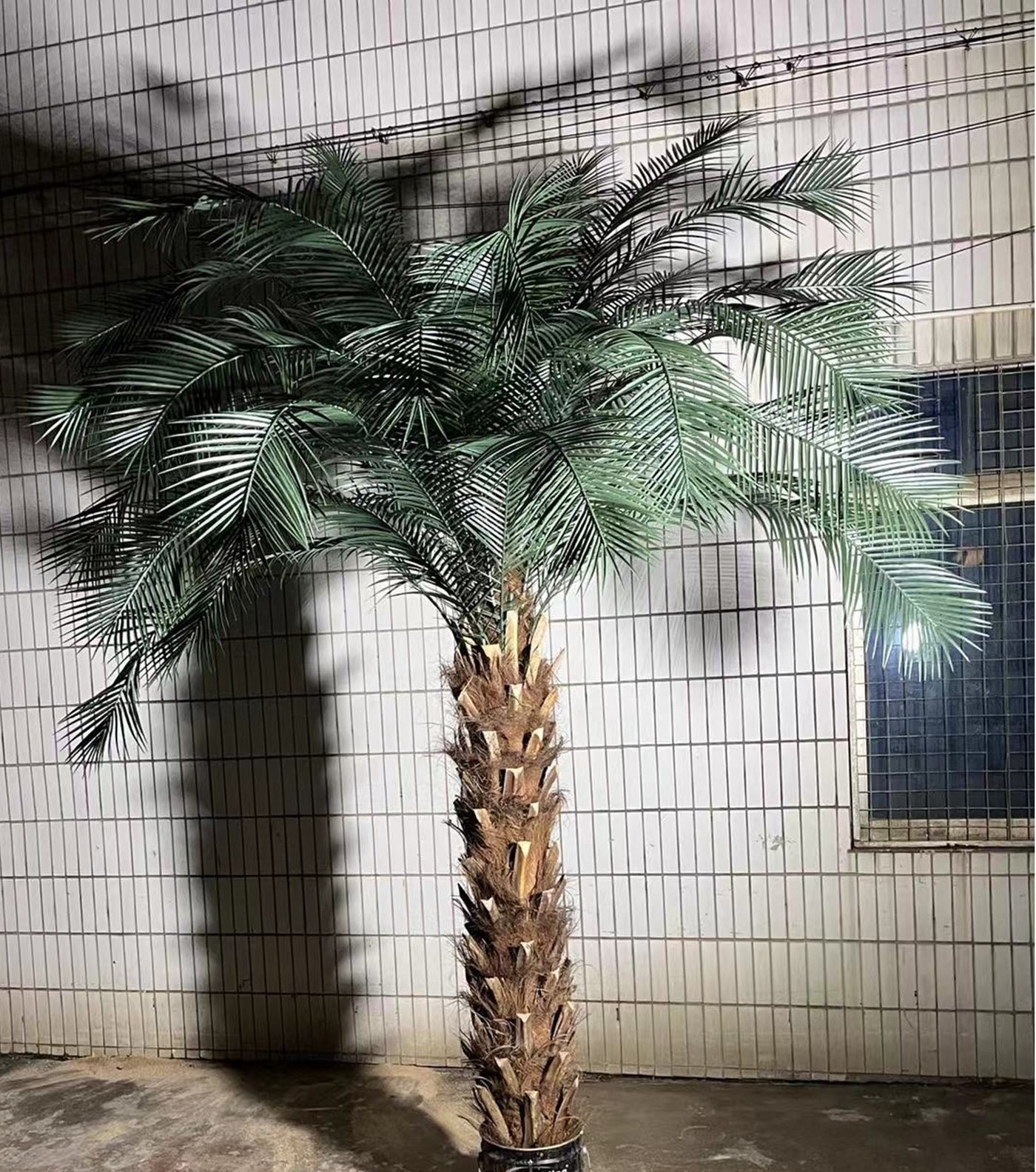 Palm artificial H350cm Phoenix roebelenii cu 35 frunze cu protectie UV