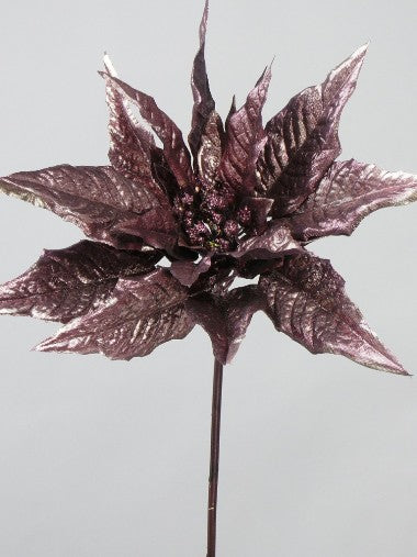 Poinsettia artificiala Xmas D20xH65 cm mov