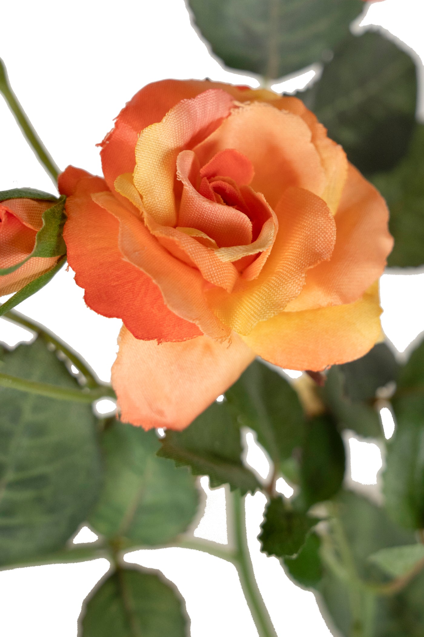Trandafir artificial portocoliu H40 cm HO
