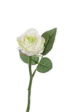 Trandafir artificial alb Nina D5x27 cm