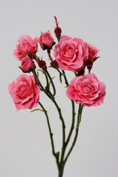 Trandafir tros artificial fuchsia H45 cm HO