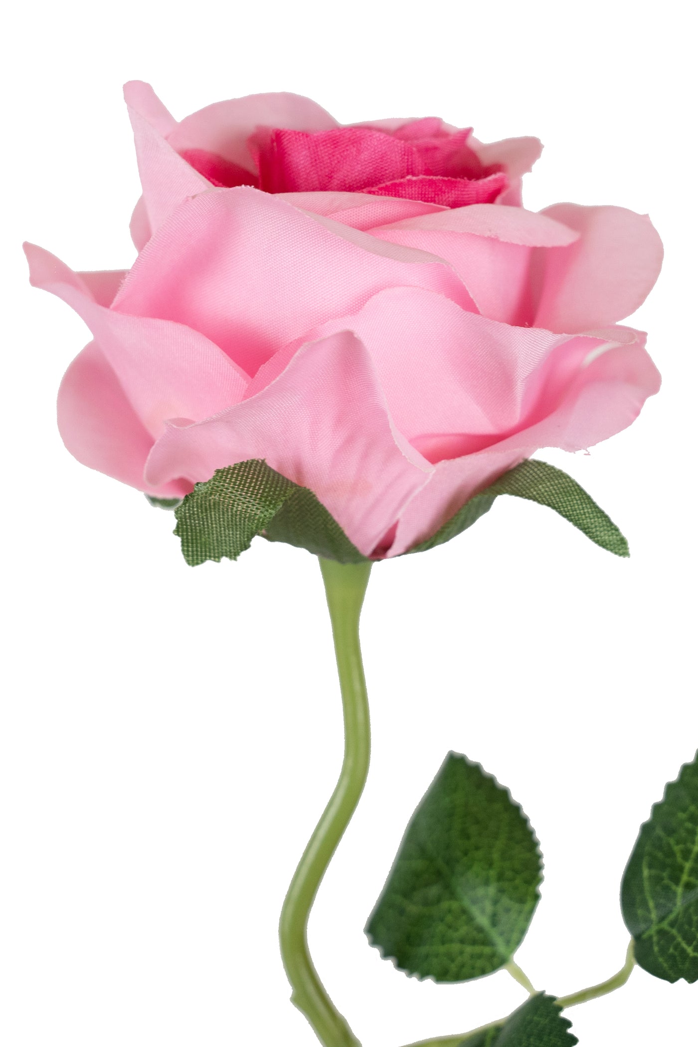 Trandafir artificial roz D10xH50 cm