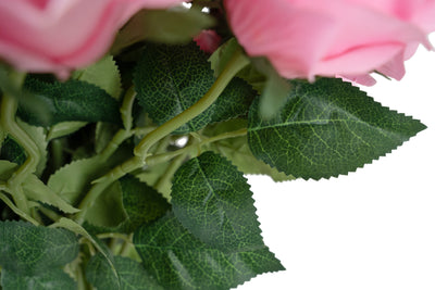 Trandafir artificial roz D10xH50 cm