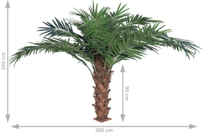 Palm artificial H300cm Phoenix exotic. coroana D420cm cu protectie UV