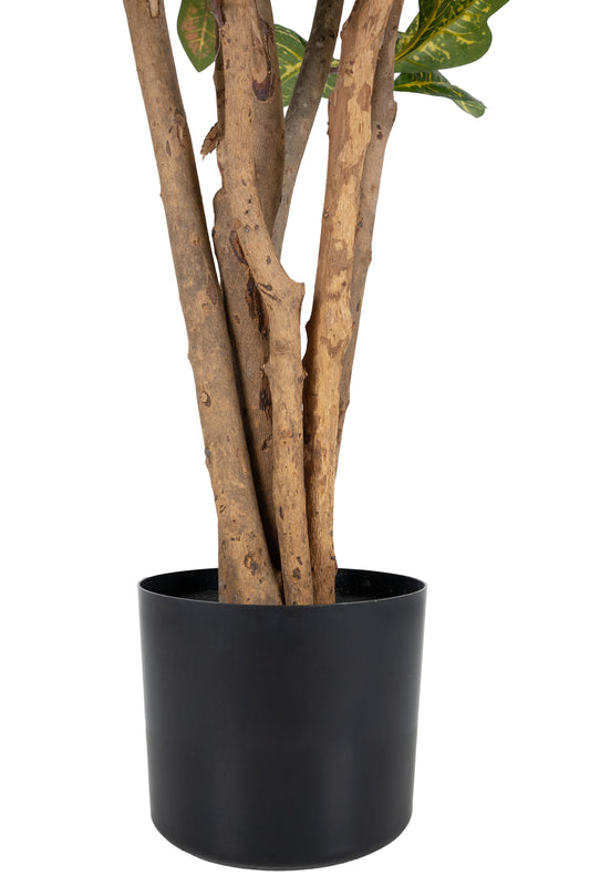 Copac artificial H120cm Croton petra cu 297 frunze