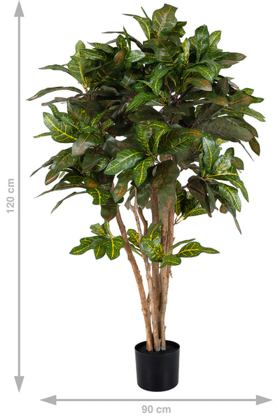 Copac artificial H120cm Croton petra cu 297 frunze