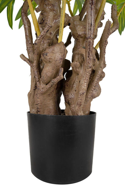 Dracaena artificiala reflexa cu trunchi ramificat si 396 frunze H100 cm