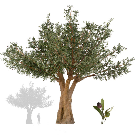 Maslin artificial H625cm gigant cu coroana D500cm