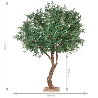 Maslin artificial H310cm cu trunchi natural din lemn