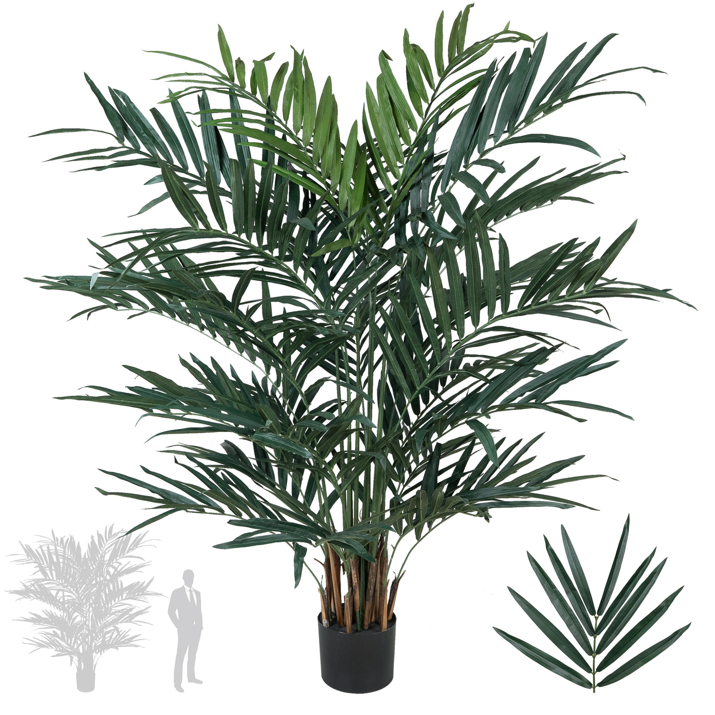 Palm artificial H200cm Kentia cu 598 frunze