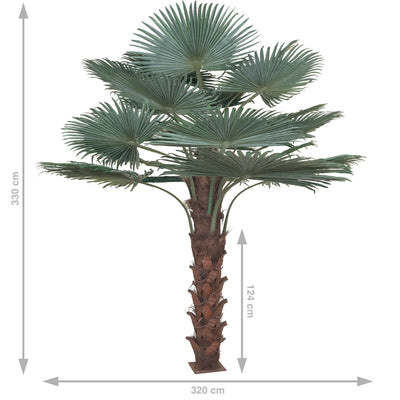 Palm artificial H300cm Washingtonia. coroana D370cm cu protectie UV