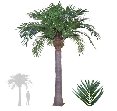 Palm artificial H400cm Phoenix. coroana D420cm cu protectie UV