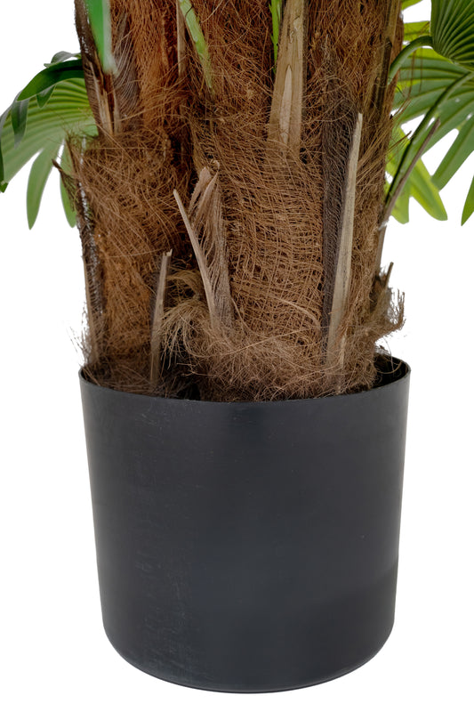 Palmier artificial H130cm Chamaerops humilis cu 21 frunze