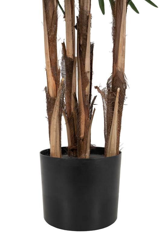 Palmier artificial H130cm Rhapis excelsa cu 50 frunze cu protectie UV