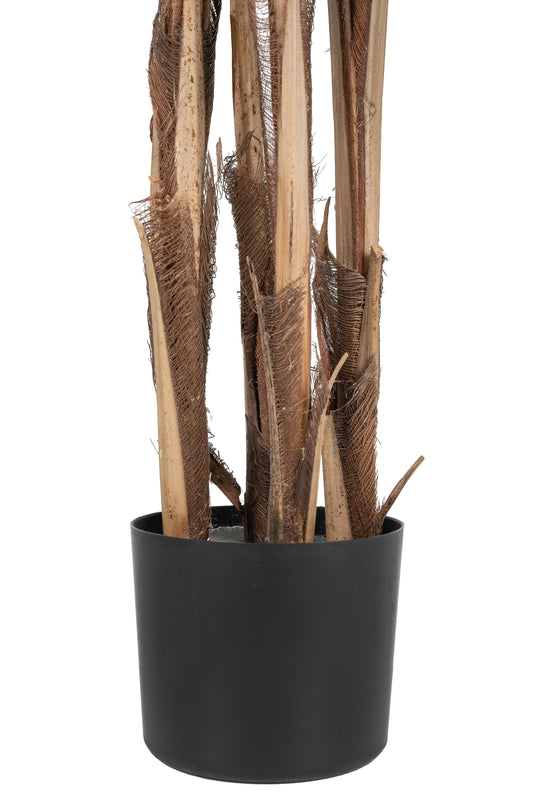 Palmier artificial H150cm Rhapis excelsa cu 60 frunze cu protectie UV