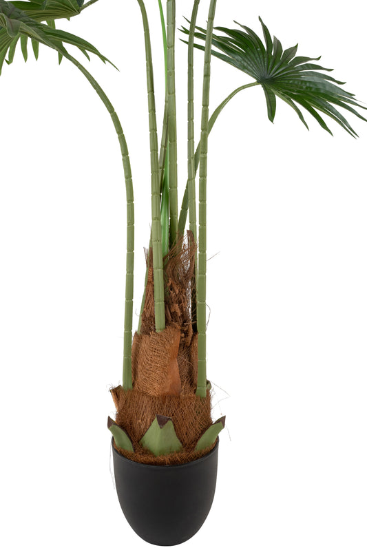 Palmier artificial H140cm Washingtonia robusta cu 7 frunze cu protectie UV